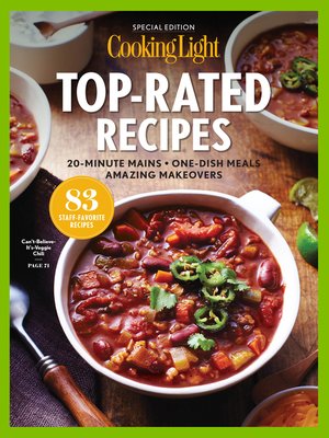 cover image of COOKING LIGHT Top Rated Recipes